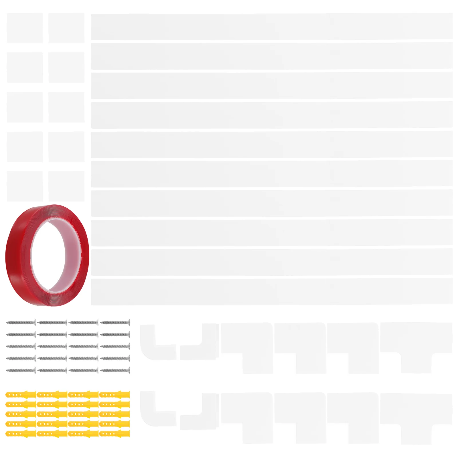 

1Set Cable Concealer Wire Cord Hider Kit for Household Easy Install Cord Covers Wall Mounted Cable Management Protection