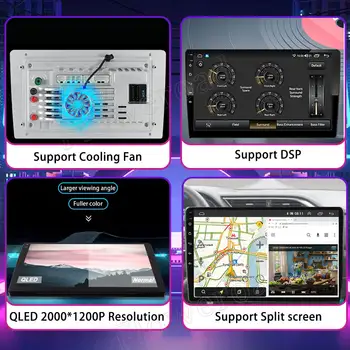 Autorádio s Androidem 13 a Carplay pro Volvo XC60 2008-2013, multimediální video přehrávač, GPS navigace, stereo audio, WIFI, 2din DVD 10 nejlepší prodej Vylepšení audiosystému Volvo XC60 - №3