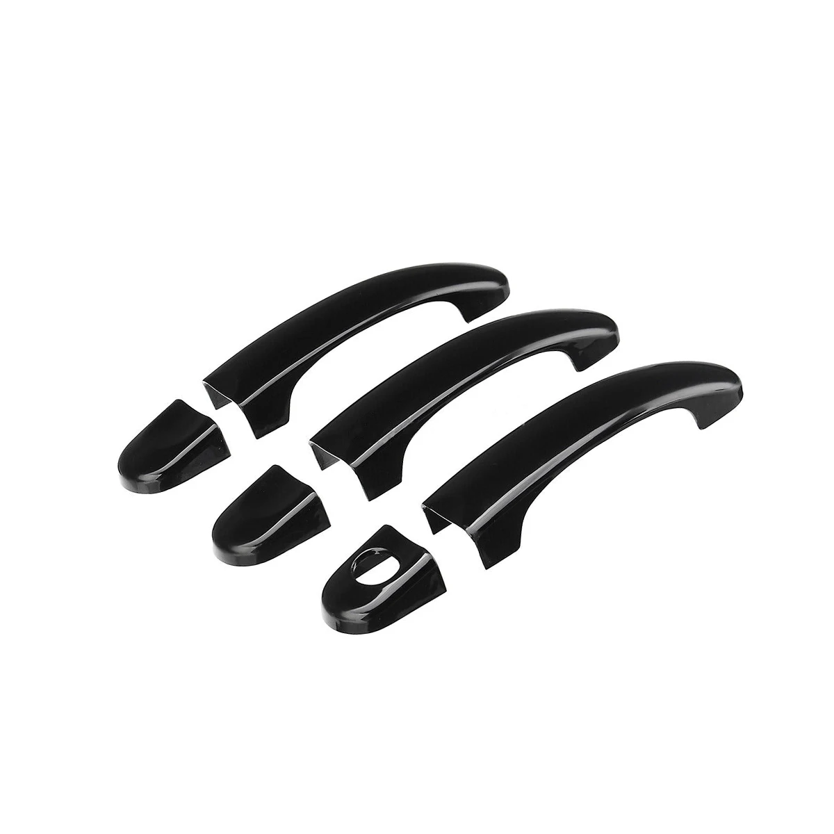

6 Pcs/Set Gloss Black Outside Door Handle Cover Set For VW Transporter T5 T6 2003-2015 Caddy Vans 2004-2015 Exterior Handle