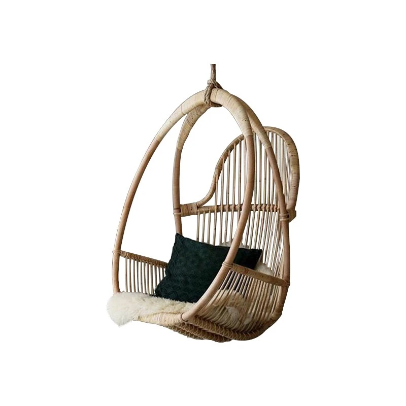 

ins Hanging Rocking Chair Hanging Chair Swing Indoor Adult Rattan Indonesian True Rattan Vintage Handmade Hanging