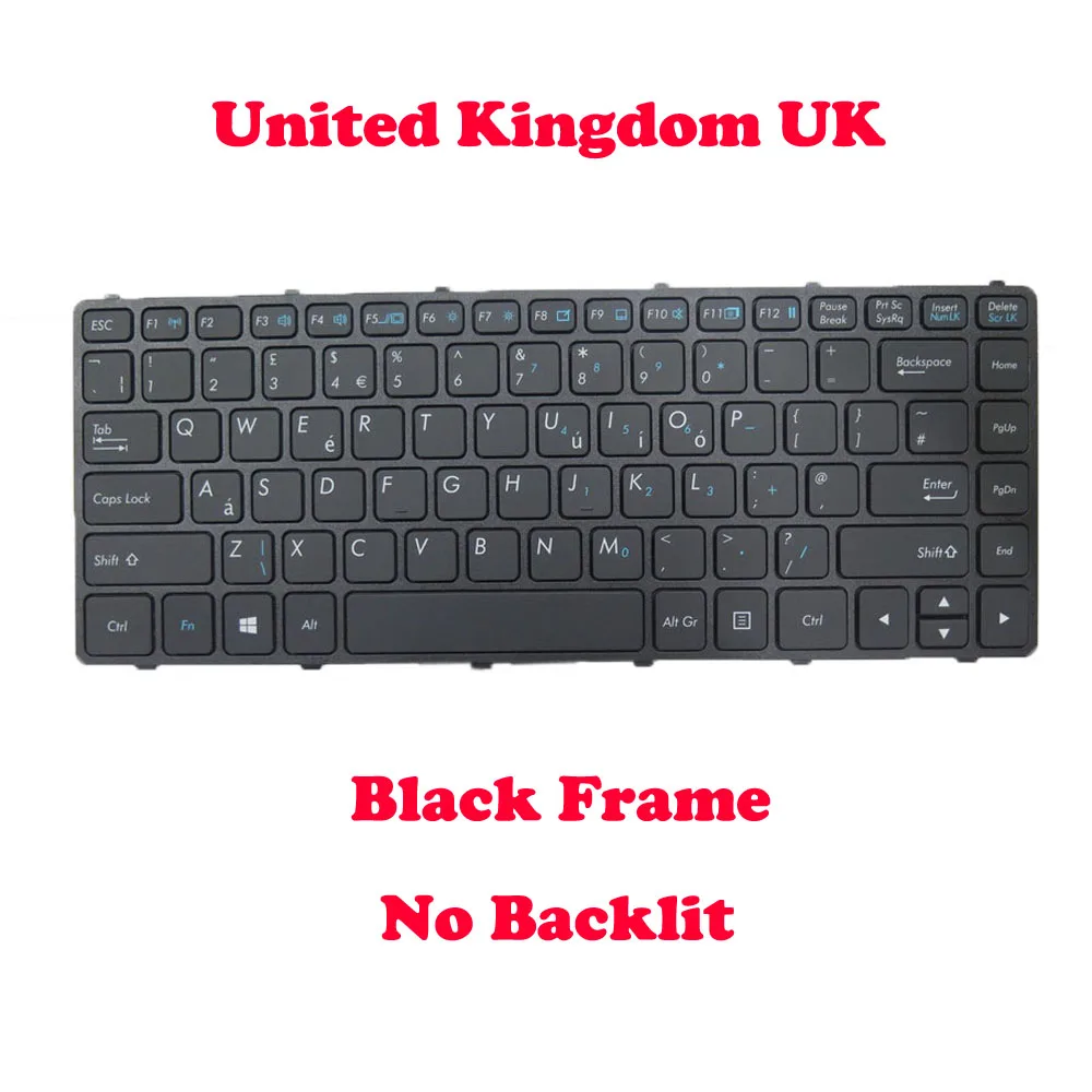 

Black Frame Keyboard For GETAC S410 Keyboard S410 G1 S410 G3 S410G1 S410G3 No Backlit CA CZ DT FR GK GR NE PO SV TR UK Layout