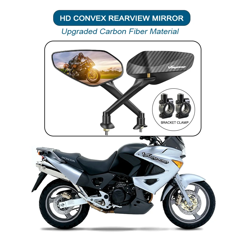 

Мотоциклетное внедорожное антивибрационное антибликовое широкоугольное зеркало заднего вида для Honda Varadero XL 1000 Varadero 1000 Varadero 125 2025