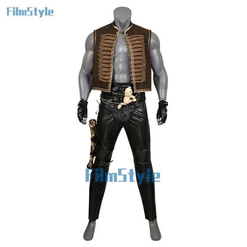 Furiosa Cosplay Mad COS Max Costume Vest Pants with Accessories Outfit Disguise Fancy Full Halloween Carnival Set