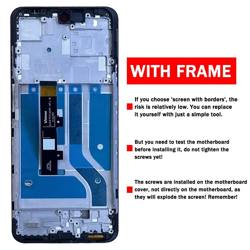 Numériseur d'écran tactile d'affichage à cristaux liquides de XT2139-1 pour Motorola Edge 20 Lite 20 ktLWindFrame 6.7 "Testé pour Motorola Edge 20 Lite