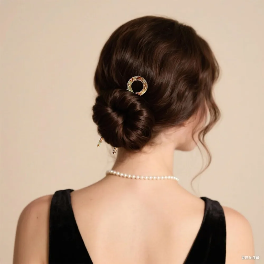 4 Uds. Pasador de pelo de prestigio, nueva horquilla francesa para cumpleaños, boda, graduación, accesorios para peinados adecuados para todo tipo de cabello