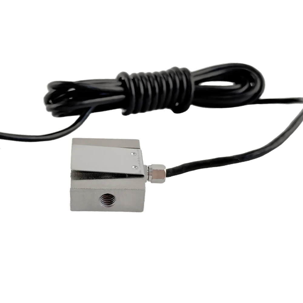 High Precision Stainless Steel S-Type Load Cell, 0-50kg Capacity, 1.0-2.0mV/V Output, IP66, High Repeatability, -20℃ to 80℃ Temp