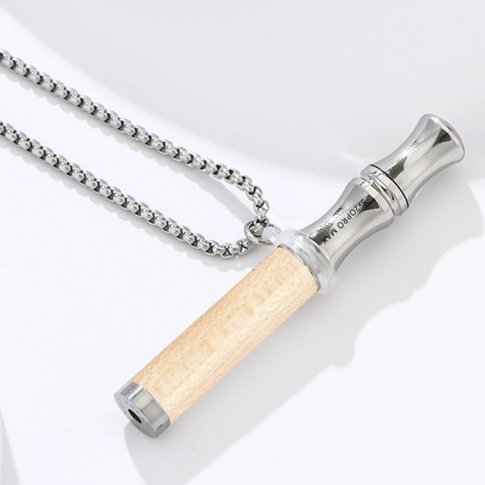 Natural Solid Wood Fruit Aromatherapy Breathing Necklace Essential Oil Diffuser Extract Meditation Relieve Anxiety Pendants