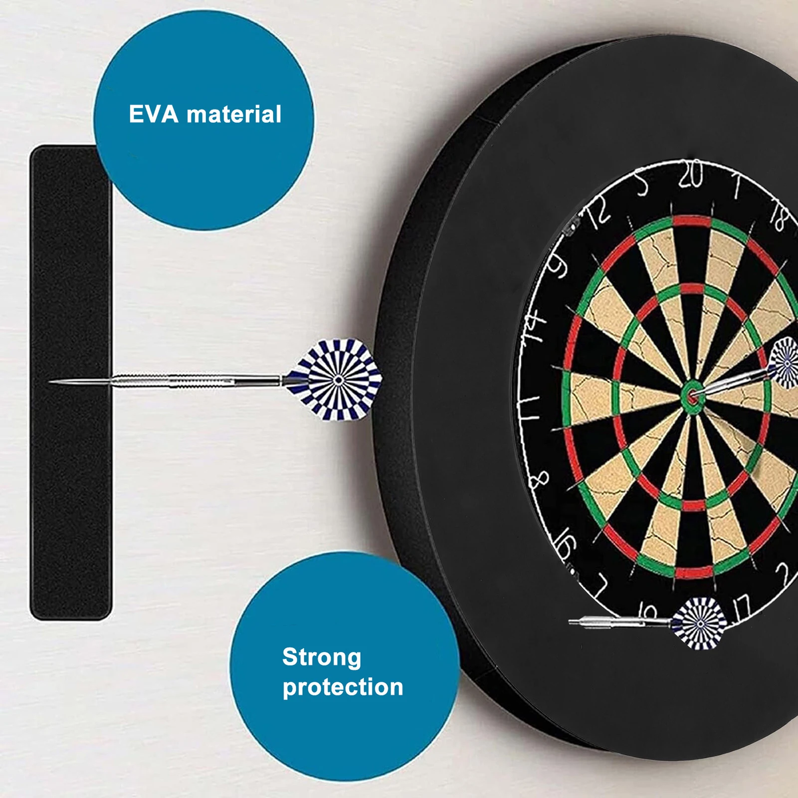 Dartboard Surround Wall Protection Target Board Backing Protective Cover Professional Dart Board Wall Protect Sticker for Home