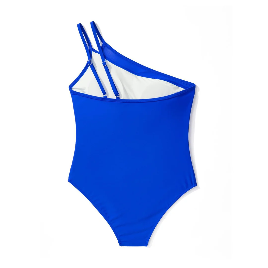 S - XXL Sexy One-Shoulder-Badeanzug mit hohem Beinausschnitt, einteiliger Badeanzug für Damen, gestreifter Monokini-Badeanzug, Badebekleidung, Badeanzug V7096 – Detail 13