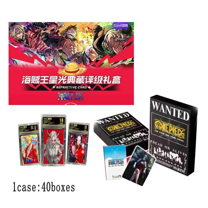 

New Anime One Piece Collection Cards Starlight Collection Grading Gift Box Opcg Comics Refractive Processes Rare Playing Cards