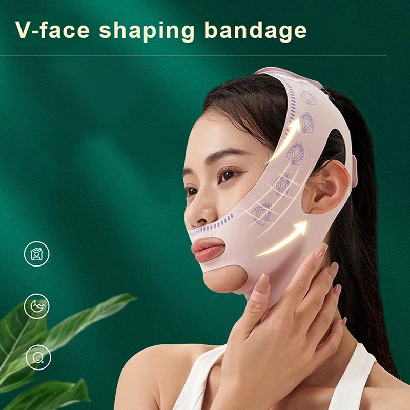 Face Bandage Breathable V Face Band Cheek Lift Up Anti Wrinkle Face Thin Mask Reduce Double Chin V-Line Shaping Bandage