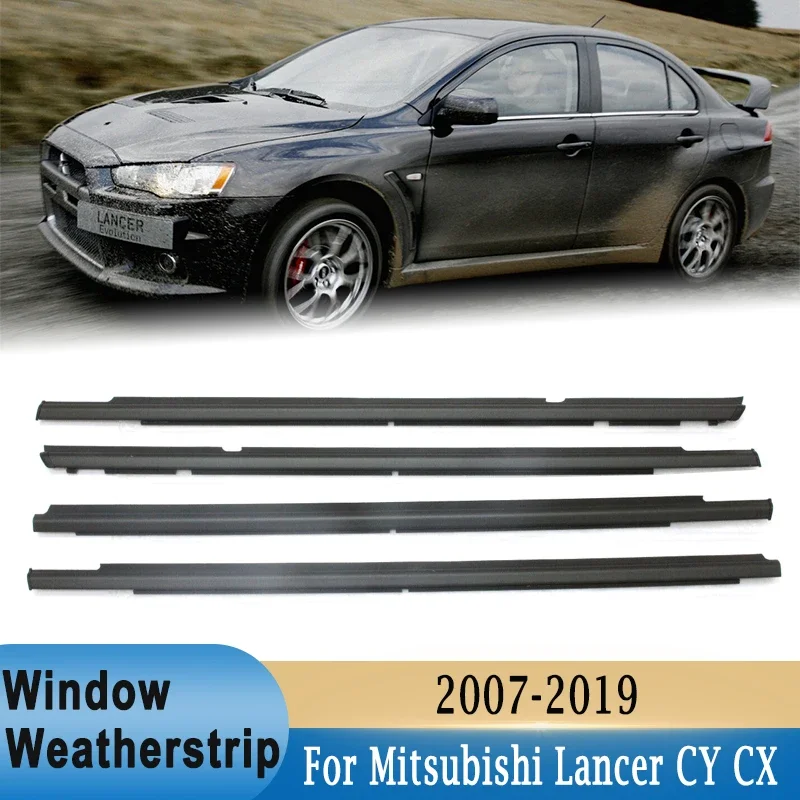 

Наружная уплотнительная полоса окна для Mitsubishi Lancer CY CX / Fortis Evo CZ 5727A005, боковая дверь, стекло, резиновый ремень, молдинг, отделка, уплотнение