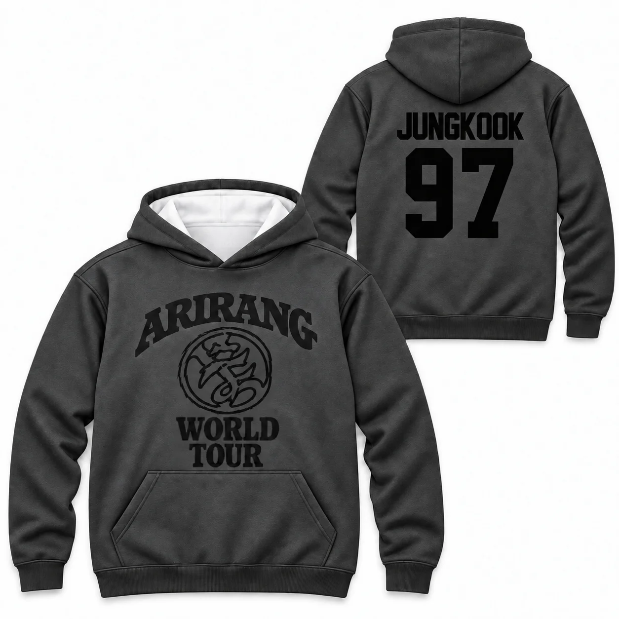 New Kpop Long Sleeve Hoodie Comeback World Tour 2026 Army Fan Pullover Sweatshirt Adults Kids Unisex Fashion Streetwear
