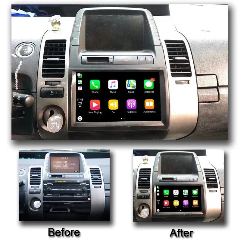 Carplay Autoradio 2 din Android 10 For Toyota Prius 20 2003-2009 Car Radio Multimedia Video Player GPS Navigation Stereo BT HU