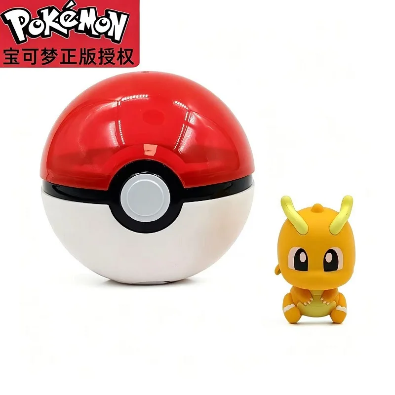 Genuine Pokemon Anime Figures Pikachu Sylveon Gengar Eevee Mew Vulpix Cute Pet Action Dolls Model Poke Ball Ornament Toy Gift view 2