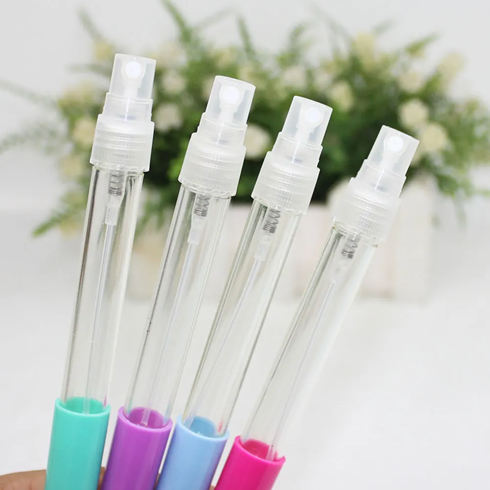 

10pc Spray Small Empty Bottles Plastic H Small Spray Bottle Pen Perfume Refillable LeakProof Travel Gym Accessories