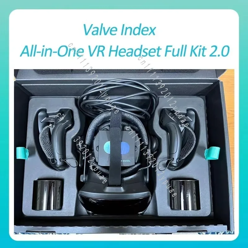 VR Headset Full Kit 2.0, Game Controller & Base Station Included, Compatible with Steam VR, All-in-One Virtual Reality Equipment