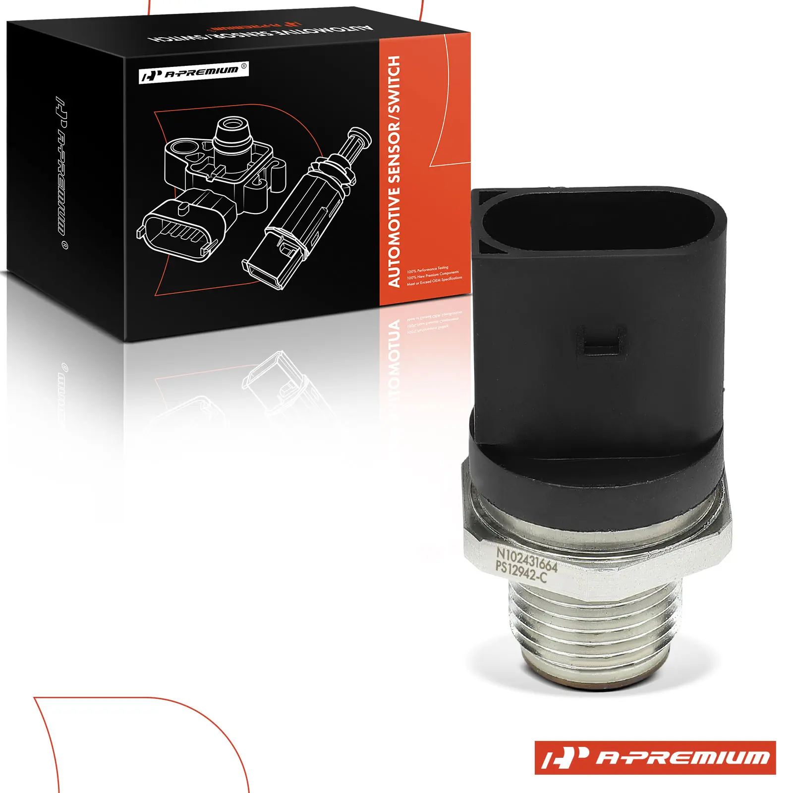 A-Premium Fuel Rail Pressure Sensor for Dodge RAM 1500 SPRINTER 2500 0281002942 0281002700