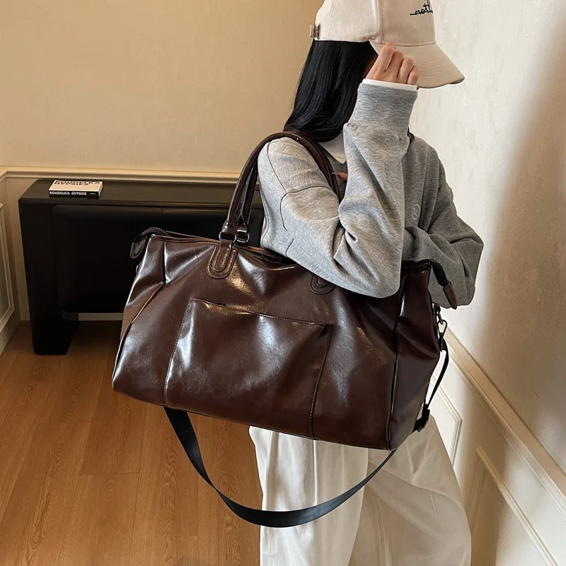 large-capacity-handheld-travel-bag-fitness-sports-bag-women's-fashionable-crossbody-business-trip-luggage-bag-outdoor