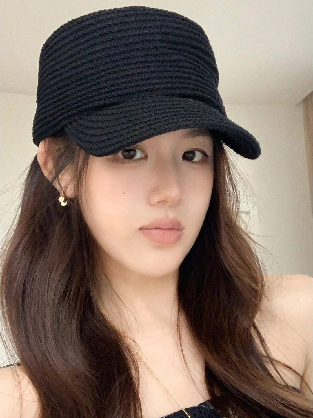 retro-knitted-knight-hat-for-women-flat-top-spring-casual-bowler-hat-breathable-foldable-youth-spring-hat-fashion-accessory