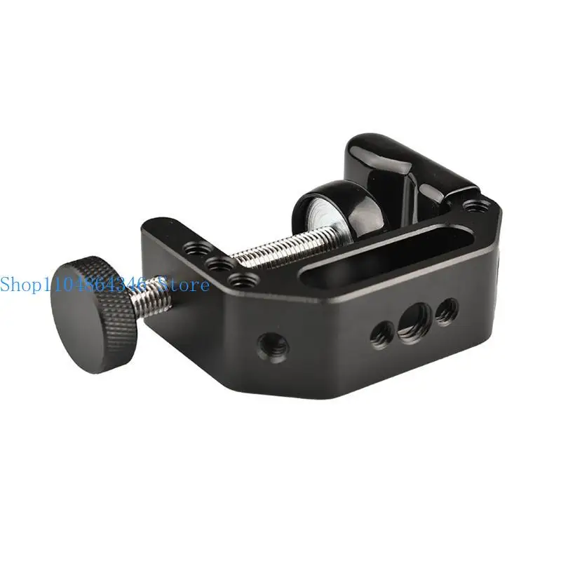652F Aluminum C-Clamp with 1/4inch-20 and 3/8inch-16 Screw Holes Battery Pack Stand