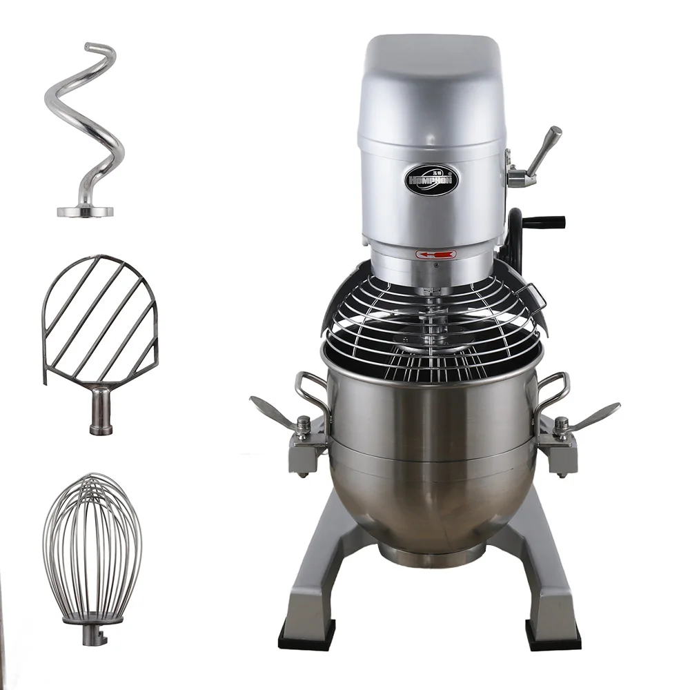 Commercial Electric Dough Mixer Stainless Steel Bowl Multi-function Baking Machine Wheat Flour High Productivity Planetary