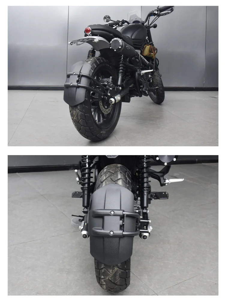 

For CL300 Retro Extended Rear Fender License Plate Holder Mudguard Sand Water Protection Mod Parts