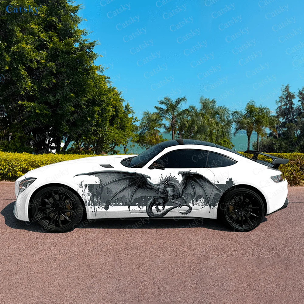 

Black Pterosaur Flying Car Vinyl Wraps Decal Self-adhesive PVC Sticker Suitable for Trucks SUV Decoration Auto Accessories Gift