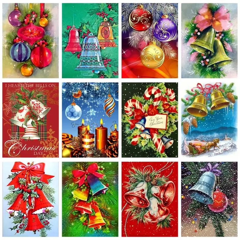 

CHENISTORY Diamond Painting Christmas Gift Cross Stitch Kit Diamond Mosaic Embroidery Rhinestones Picture Home Decor