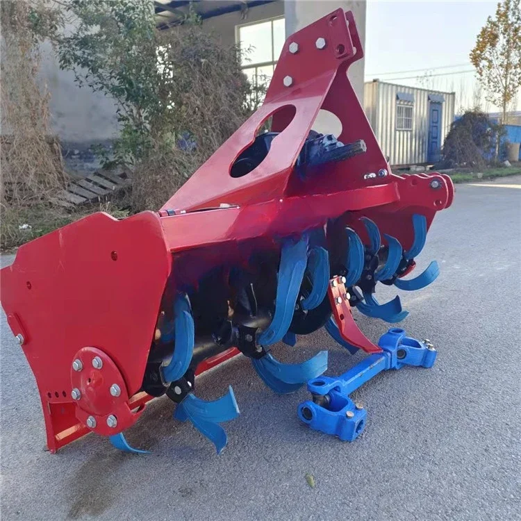 Rotary tiller, large tractor bulldozer