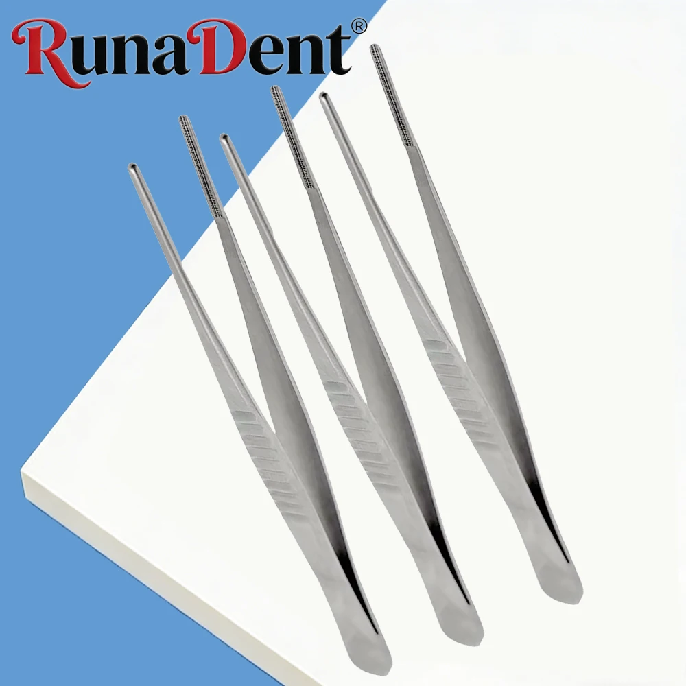 

Набор из 3 атравматических тканевых щипцов Де-Бейки для сосудистой и микрохирургии, а также для деликатных медицинских процедур, нержавеющая сталь