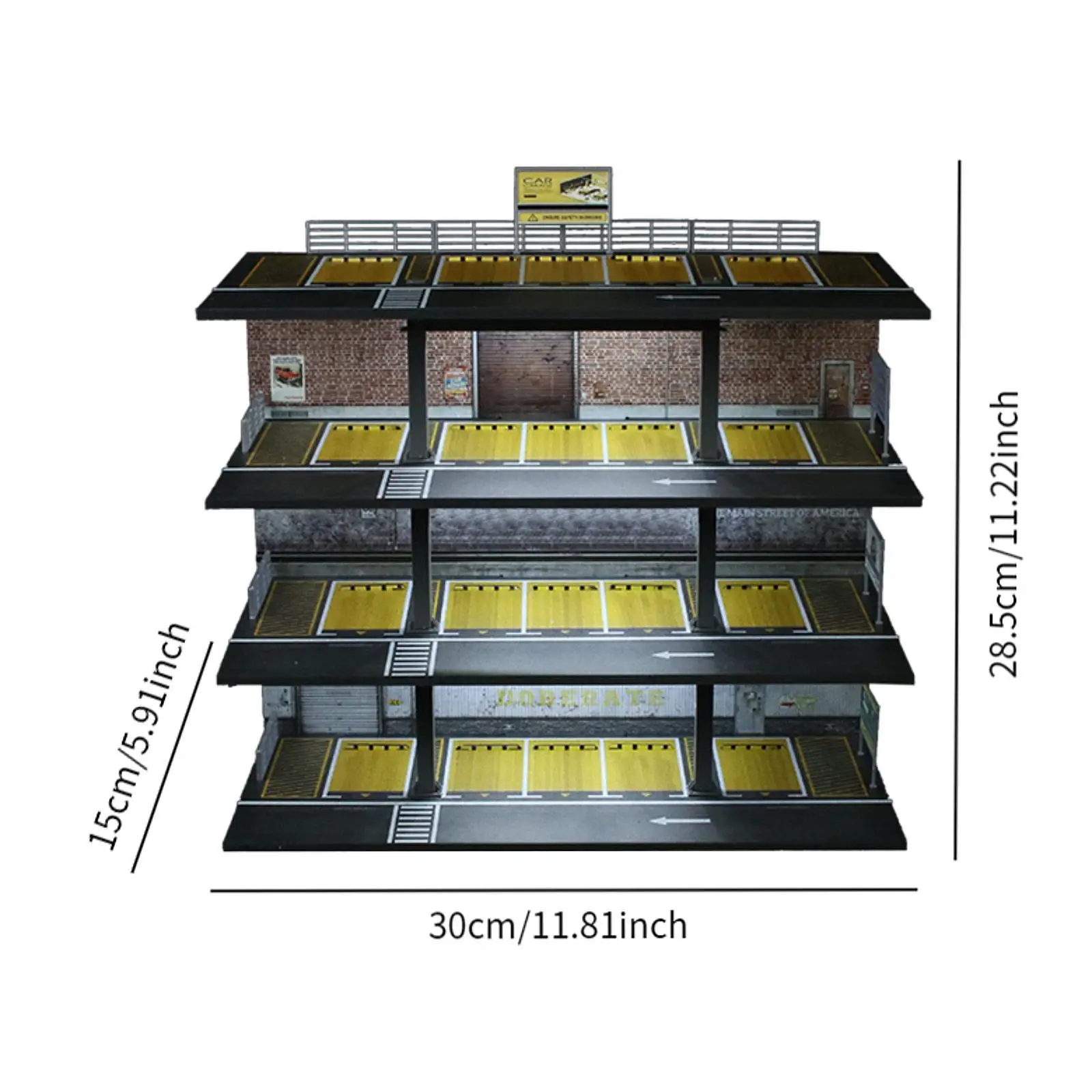 1:64 Diecast Car Display Case Garage Display Case Model pojazdu