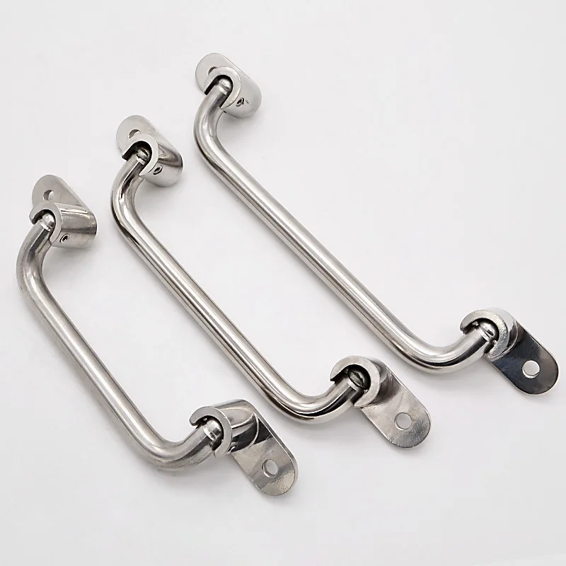 SK4-038S stainless steel 304 round bar folding handle mechanical equipment door handle toolbox handle