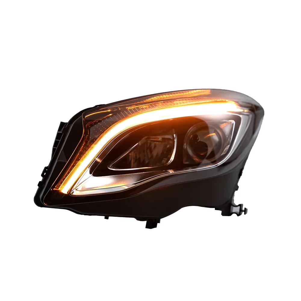 

Передние фары для Mercedes-Benz GLA 200 W156 X156 2015-2019: Обновленные светодиодные проекционные линзы, горячая продажа, аксессуары для тюнинга