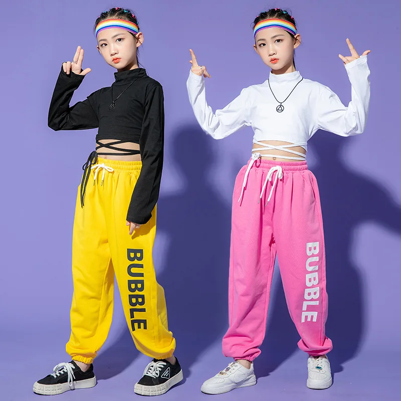 Girls jazz dress model personality catwalk set Student body training children hip hop hip hop fashion dress