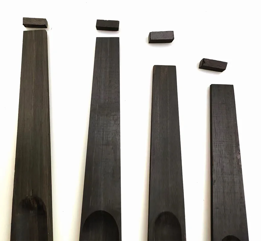 1pcs Ebony Wood Violin Viola Fingerboard Fretboard 4/4 to 1/2 size,16 to 17 inch