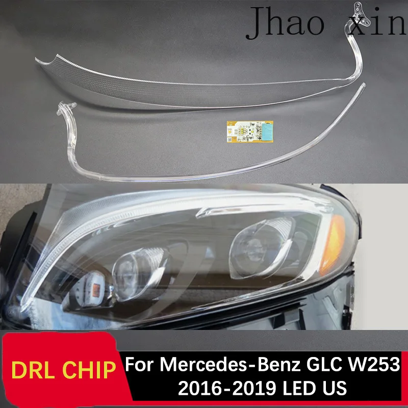 

Circuit Board Angel Eye for Mercedes-Benz GLC W253 16-19 LED US Version Eyebrow Ballast White Light Car Headlights DRL CHIP Tube