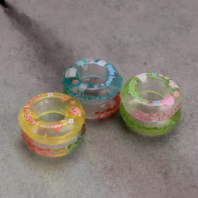 Set of 4 Kids Play Scene Props, Resin Miniature Dollhouse Accessory, Simulated Swimming Ring Model Toy, Doll Dress-Up Add-ons