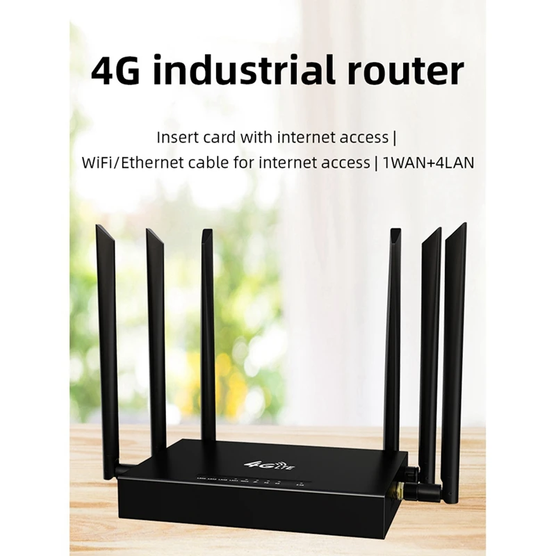 Wifi Router 4G Lte Router 300Mbps Home Hotspot 4G Draadloze Cpe Router Rj45 Wan Lan Wifi Modem Met Sim-Kaartsleuf Duurzaam Eu Plug