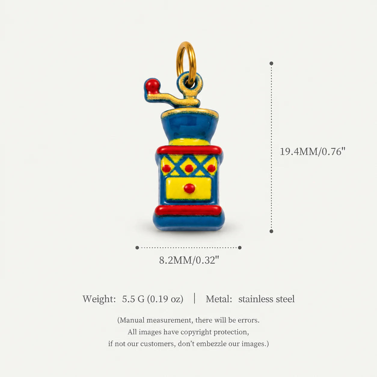 316 Edelstahl Wasserdicht Farbbeständig Retro Beliebte Hamster Vogel Wolke DIY Anhänger Charms Schmuckherstellung – Detail 6