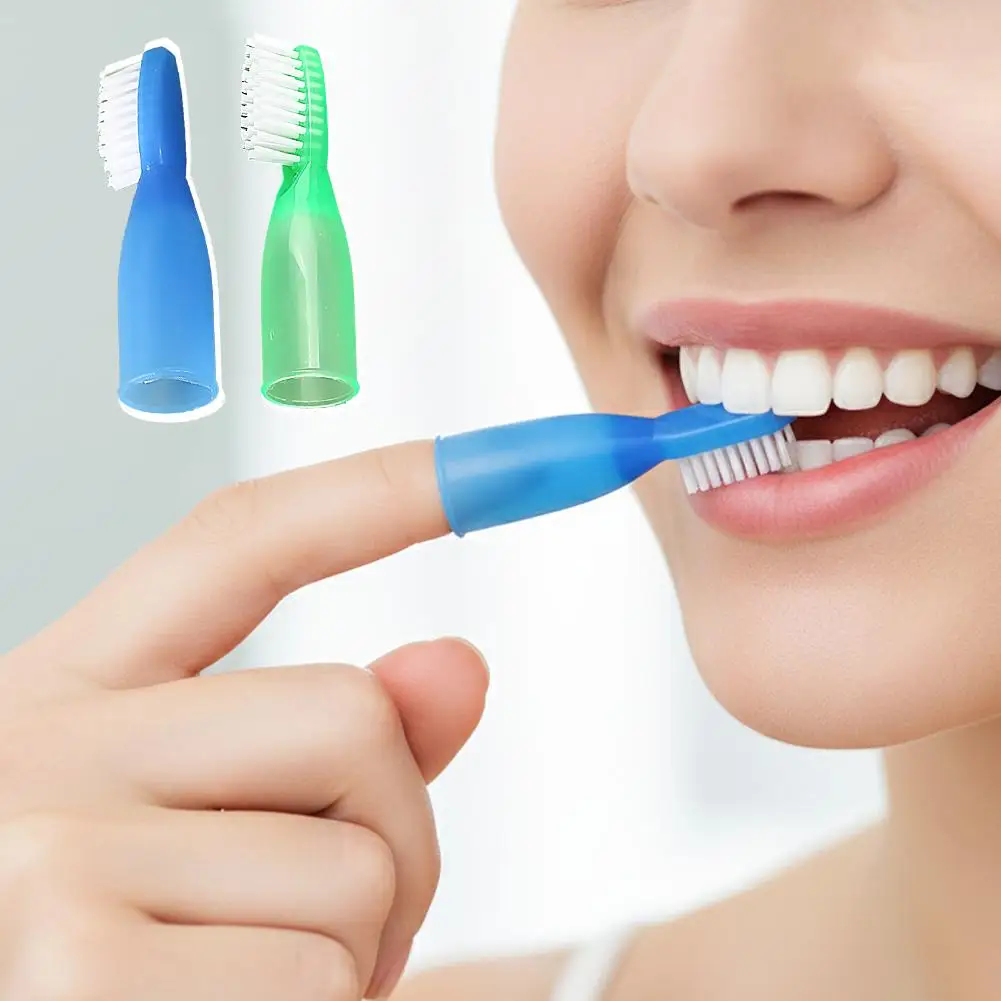 10 Pcs Household Teeth Brush Mini Too Brushes Prison Finger Toothbrushes Small Plastic Dedicated Cleaning Brush Portable Travel