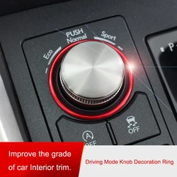 QHCP Car Driving Mode Selector Knob Decorative Ring Cover For Lexus NX200 300H RX300 450H Alloy Button Trim Sticker Accessories