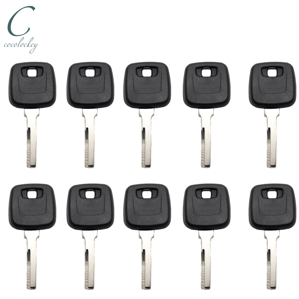 Cocolockey FOR VOLVO S40 V40 MASTER Car Transponder Chip Key Shell No Chip Blank Key HU56R Uncut Blade 10pcs/lot