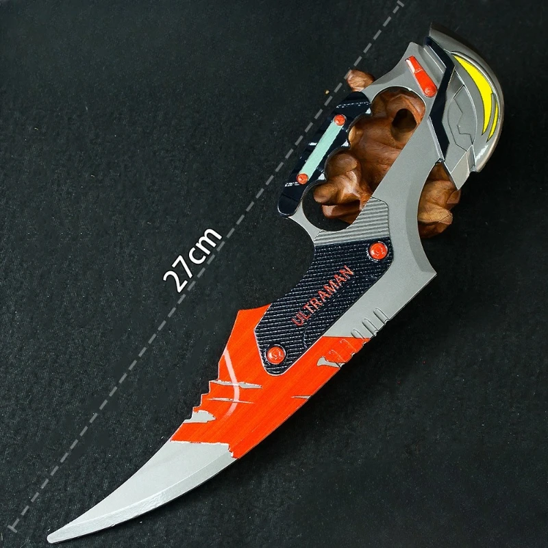 27cm/10.62in Arena Breakout Belial Dusk Claw Blade Metalowa broń Model Gry Peryferia Nóż treningowy Ozdoba Chłopiec Zabawka Prezent