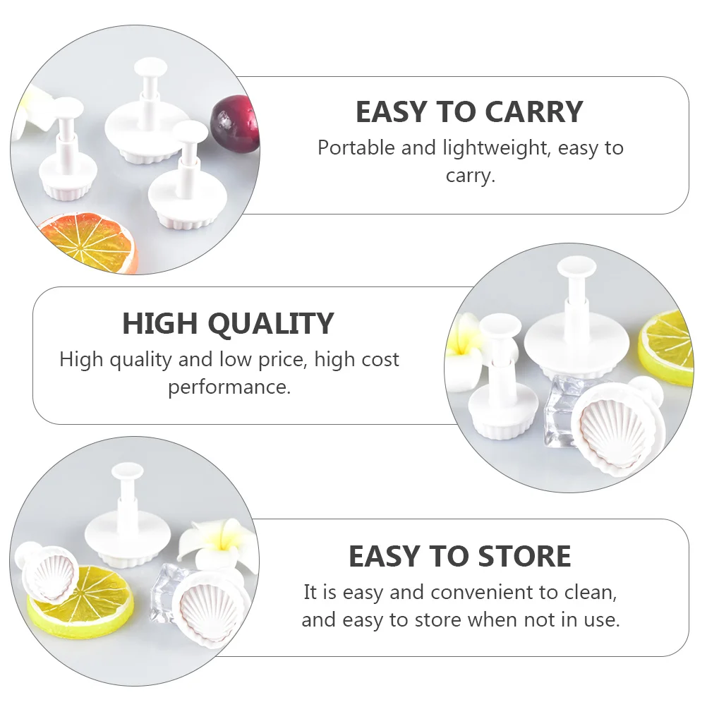 

Baking Mold Muffin Tool Shell Shape Biscuit Tartlet Pastry Bakeware Plunger Pie