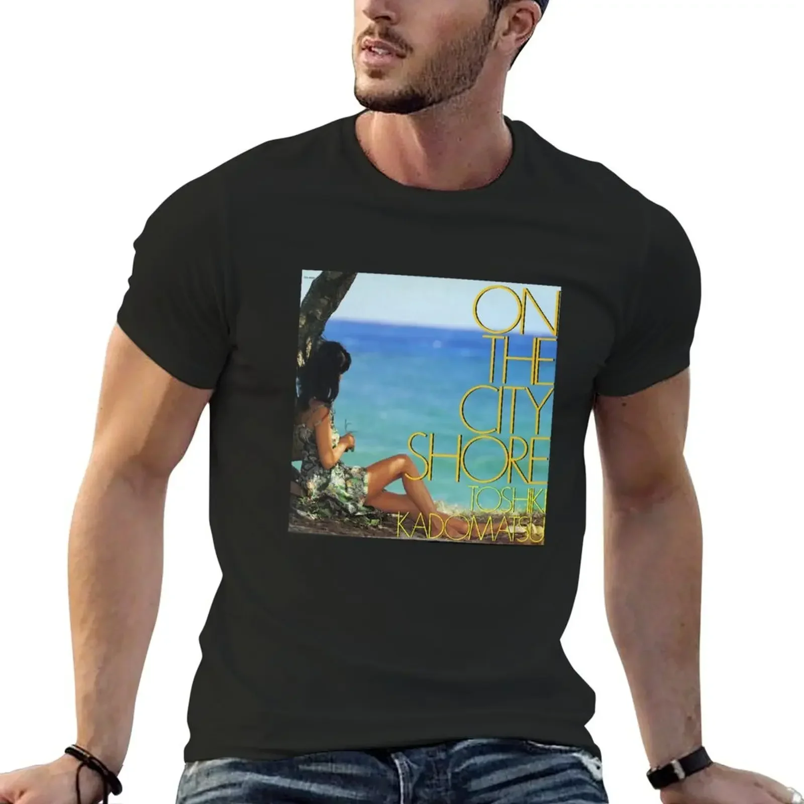 TOSHIKI KADOMATSU- ON THE CITY SHORE T-Shirt quick drying vintage t shirt for men