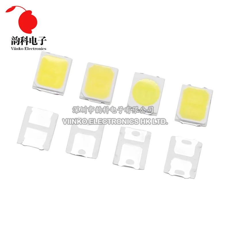 100pcs High Brightness SMD LED 2835 1W 0.5W 0.2W White 3V 6V 9V 18V 36V 150MA/100MA/30MA/60MA/80MA 6000-6500K