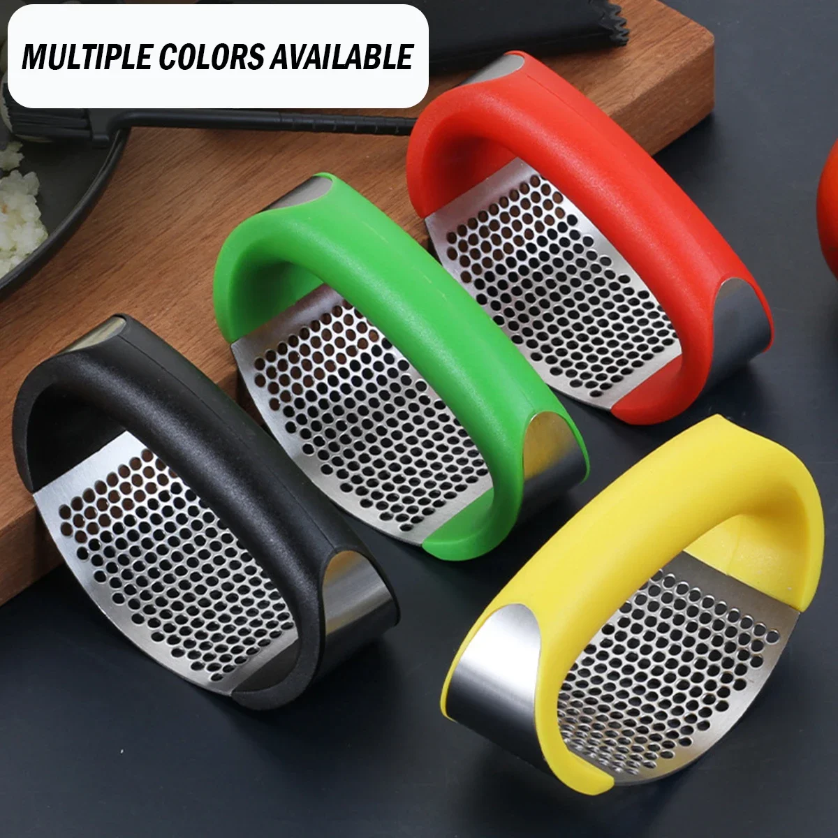 Stainless Steel Garlic Press Crusher Manual Garlic Mincer Chopping Garlic Tool Fruit Vegetable Tools Kitchen Accessories Gadget