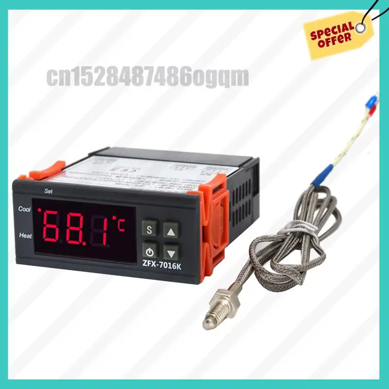 -ABJZ ZFX-7016K ذكي متحكم في درجة الحرارة العالية منظم الحرارة الرقمي 999 درجة مفتاح التحكم في الفرن #1
