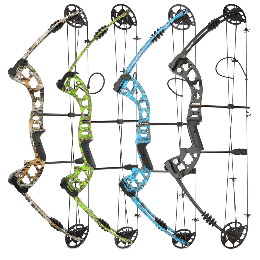 Archery Let-off 70% Compound Bow Fishing Arrow Set 30-55 LBS 310FPS Hunting Target Shooting Beginners Hunters Practice Sports view 5